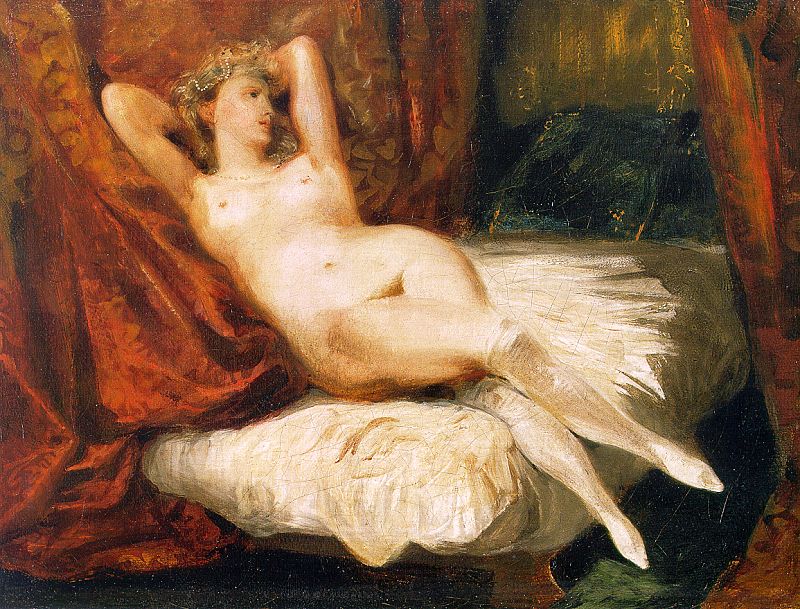 Female Nude Reclining on a Divan