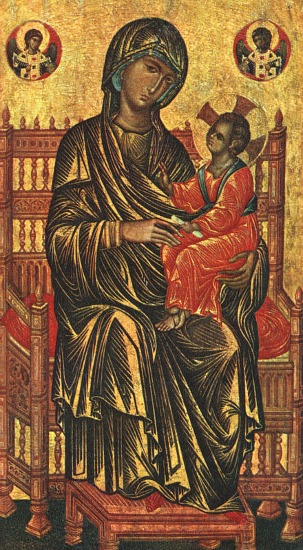 Enthroned Madonna & Child