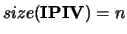 $size({\bf IPIV})=n$