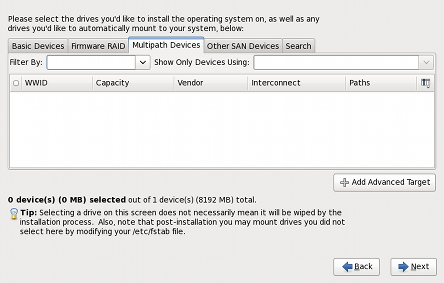 Specialized Storage Devices Configuration